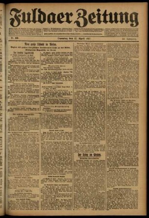 Ausgabe vom Dienstag, den 17. April 1917.