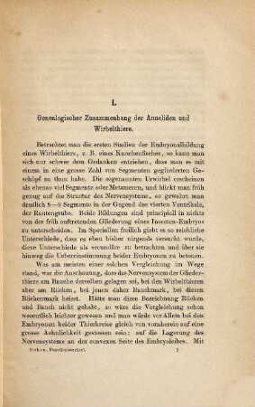 Der Ursprung der Wirbelthiere und das Princip des Functionswechsels : genealogische Skizzen