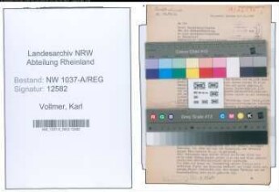 Entnazifizierung Karl Vollmer , geb. 13.08.1904 ()