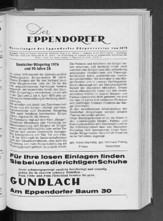 Deutscher Bürgertag 1976 und 90 Jahre ZA