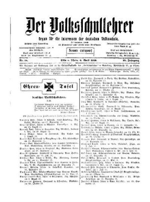 Ehren-Tafel deutscher Volksschullehrer : XLII.