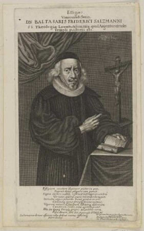 Bildnis des Baltasar Fridericus Salzmannus