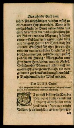 Das XLIIII. Capitel.