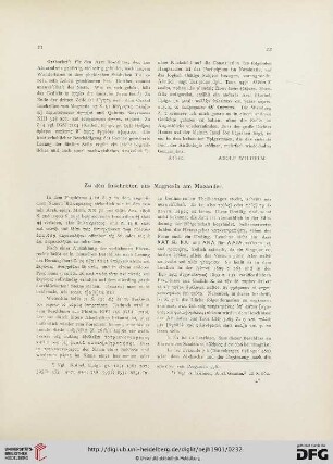 4.1901: Zu den Inschriften aus Magnesia am Maeander