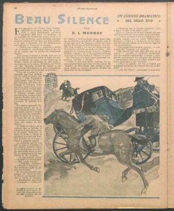 Beau Silence : Un cuento dramático del siglo XVII