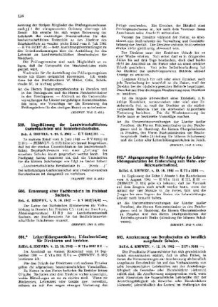 Anerkennung von Berufsschulen als beruflich ausgebaute Schulen : [Amtliche Erlasse] ; [Amtlicher Teil]