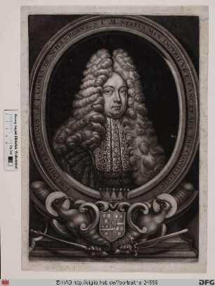 Bildnis Johann Philipp Franz (1701 Reichsgraf von Schönborn), 1719-24 Fürstbischof von Würzburg