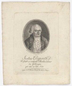 Bildnis des Justus Claproth