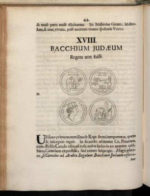XVIII. Baccium Judæum Regem non fuisse.