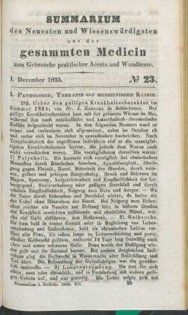 1. December 1835. No 23.