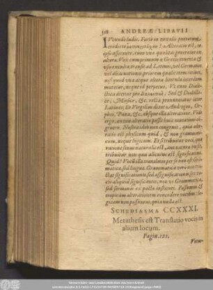 Schediasma CCXXXI.