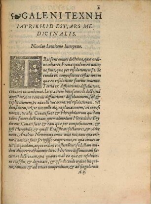 Technē iatrikē : i. e. Ars medicinalis