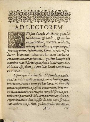 Tomvs Singvlaris Insignivm Avctorvm, Tam Graecorvm, Qvam Latinorvm, Qvos Ex Variis Bibliothecis Accersitos