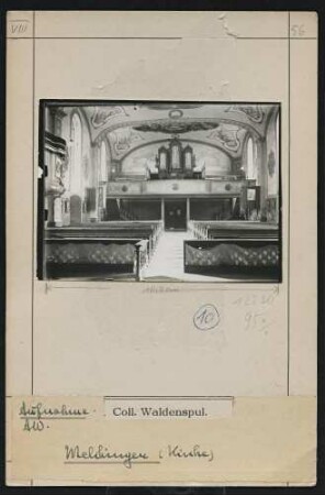 Kirche (Inneres, Empore) Standort: Melchingen