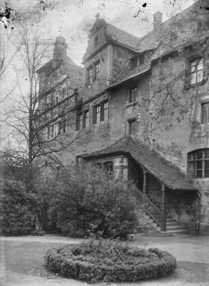 Ranis. Burg, Hofansicht der Vorburg