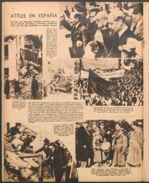 Attlee en España [Fotografías]