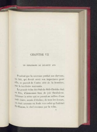 Chapitre VII Un diplomate de dix-huit ans