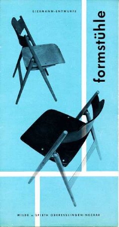 Produktprospekt "formstühle"