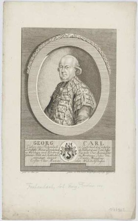 Bildnis des Georg Carl Freyherr von Fechenbach