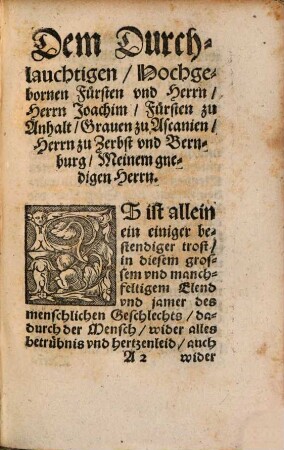 Eine Predig Vber der Leich des Hochwirdigen, Durchlauchten vnd Hochgebornen Fuersten vnd Herrn, Herrn Georgen Fuersten zu Anhalt ... seliger gedechtnis, den 19. Octob. Anno 1553. zu Dessaw