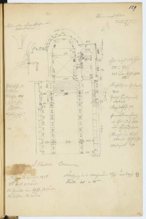 San Michele, Cremona: Grundriss (aus: Skizzen- und Fotoalbum 4)