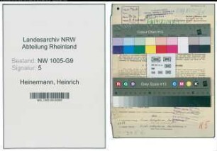 Entnazifizierung Heinrich Heinermann , geb. 10.08.1904 (Ingenieur)