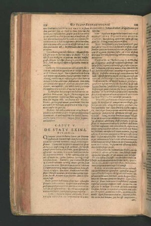 CAPUT V. DE STATU EXINANITIONIS.
