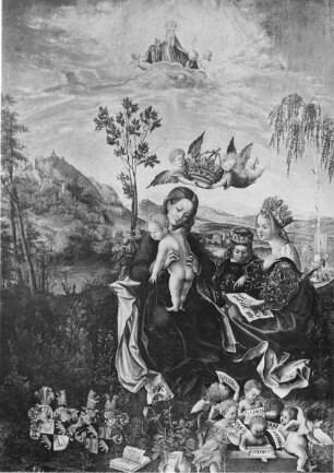 Maria mit dem Kind, der heiligen Barbara und Katharina