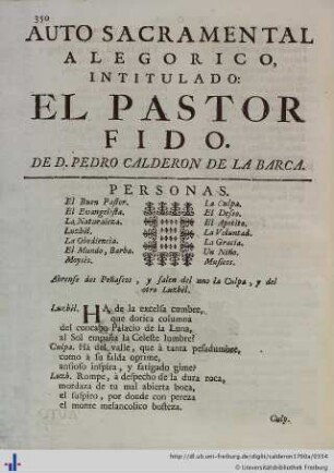 El Pastor Fido.