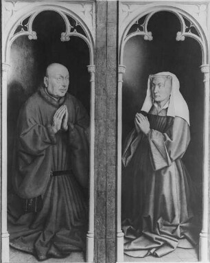 Genter Altar / Die Anbetung des Lammes — Die Stifter — Bildnis des Stifters Joos Vydt