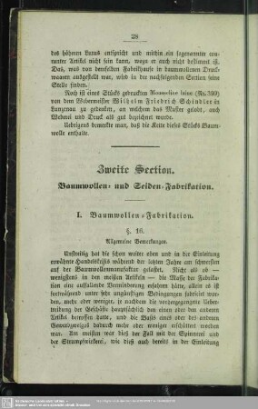 Zweite Section