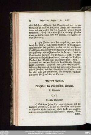 Viertes Kapitel. Geschichte der Hispanischen Staaten.
