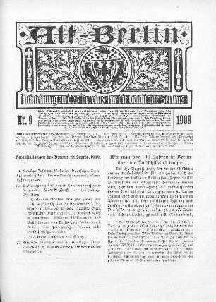Wie man vor 100 Jahren in Berlin über die Luftschiffahrt dachte