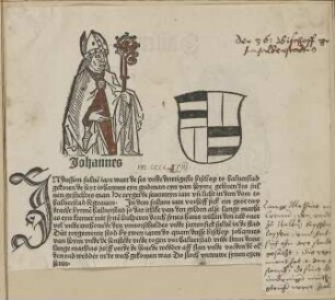 Bildnis des Johann von Hoym, Bischof von Halberstadt