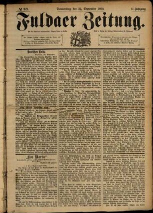 Ausgabe vom Donnerstag, den 25. September 1890.