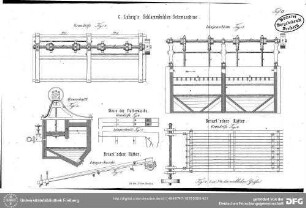Tafel VI - C. Lührig´s Schlammkohlen - Setzmaschine