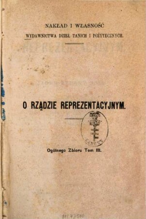 O rządzie reprezentacyjnym