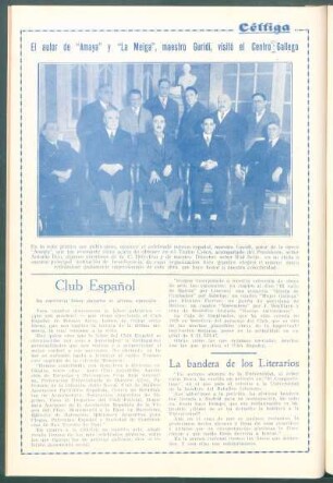 Club Español : Su meritoria labor durante el último ejercicio