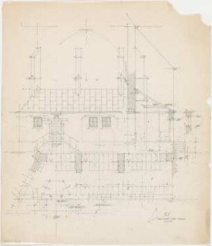 Döllgast, Hans; Arnstorf; Kath. Pfarrkirche St. Georg - Grundriss; Schnitt