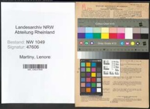 Entnazifizierung Lenore Martiny , geb. 20.07.1910 ()