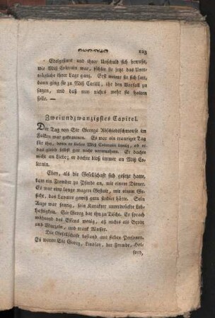 Zweiundzwanzigstes Capitel
