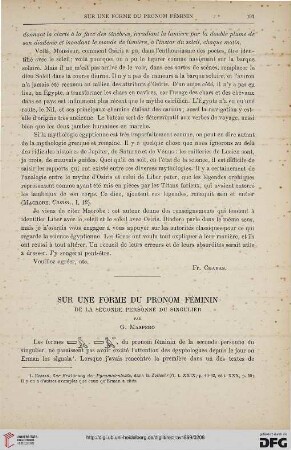 21: Sur une forme du pronom féminin de la seconde personne du singulier