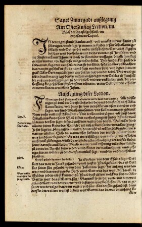 Am Osterzinstag Lection/ im buch der Apostelgeschicht/ im drizehenden Capitel.