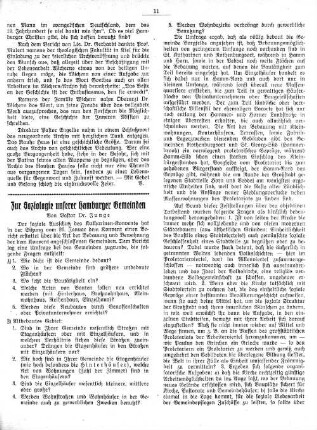 Zur Soziologie unserer Hamburger Gemeinden
