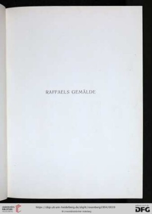 Raffaels Gemälde