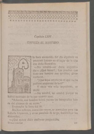 Capítulo LXIV - Empieza el martirio