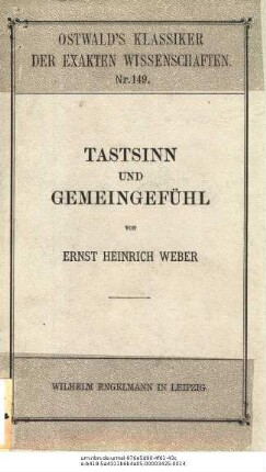 149: Tastsinn und Gemeingefühl