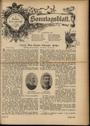 Ausgabe vom Sonntag, den 19. November 1899.