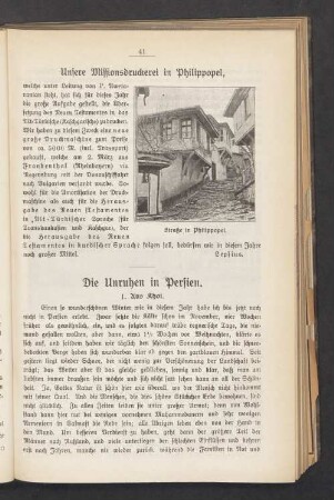 Die Unruhen in Persien