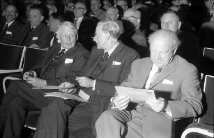 9. Tagung 1959 Physiker: Sir George P. Thomson, Paul Dirac, Werner Heisenberg